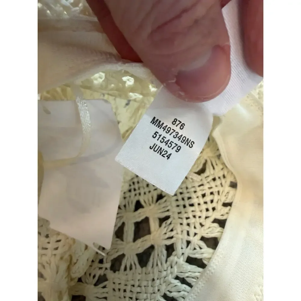 Melrose & Market Straw Hat Natural One Size NWT